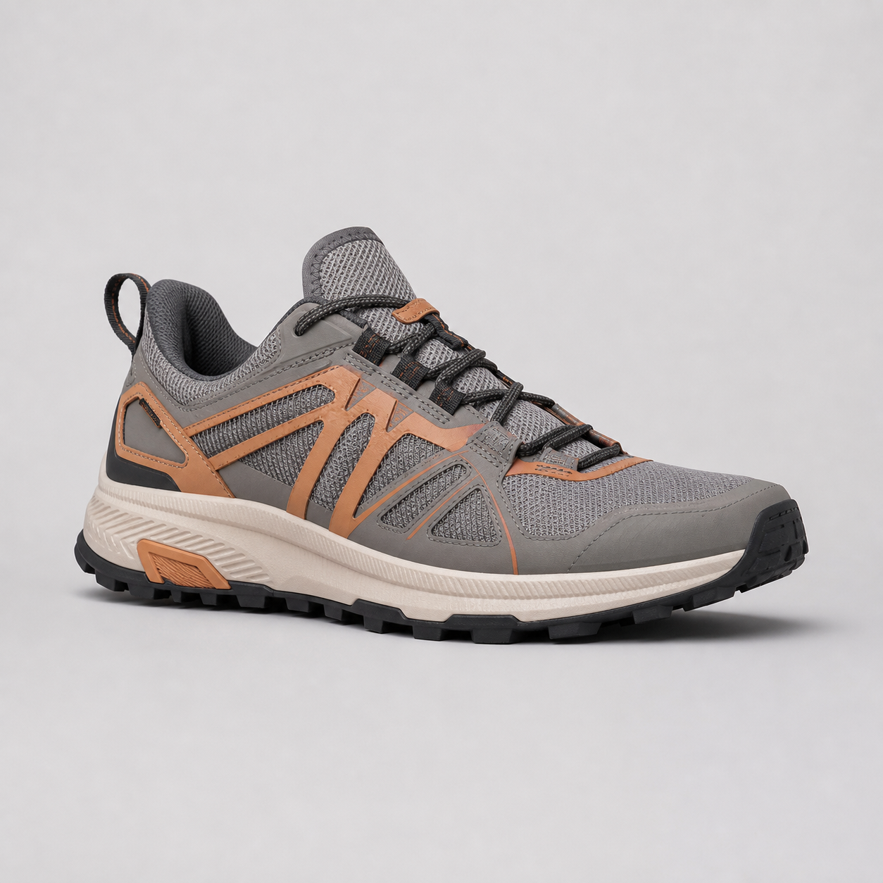 TERRAIN/03 gray and clay trail shoe